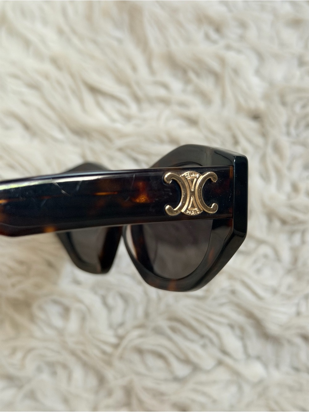 Celine Tortoise Triomphe Cat Eye Sunglasses - CL40238U - Picture 11 of 12